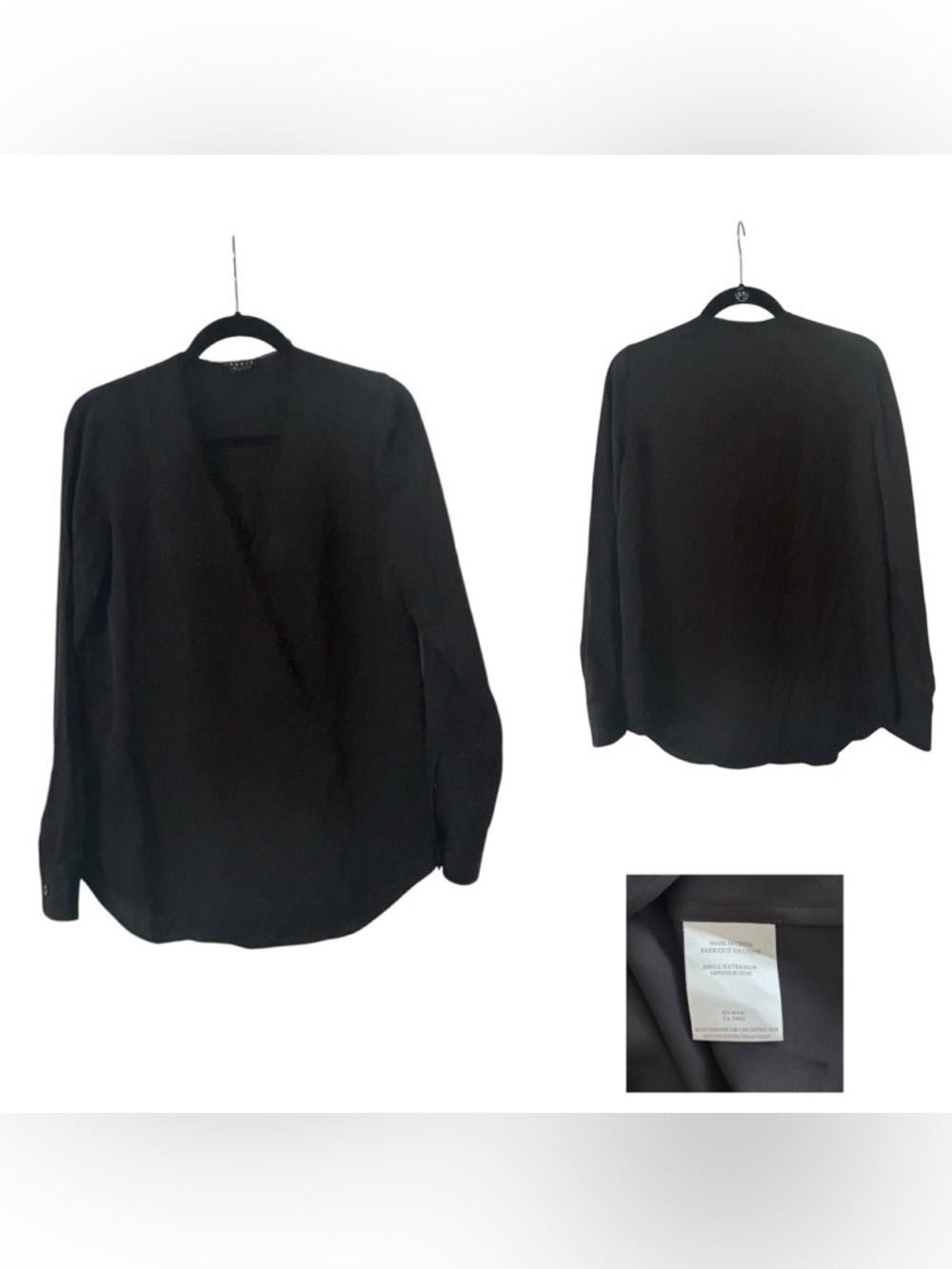 Theory Silk Black Top